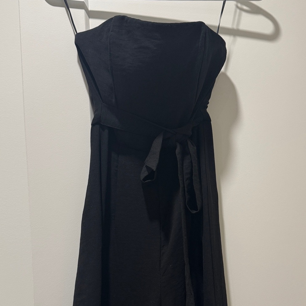 Princess Polly Classic Black Tube top Jumpsuit
